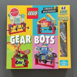 brand new- LEGO Klutz gear bots machine building toy and book STEM kit